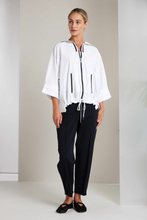 Load image into Gallery viewer, White Zip Top
