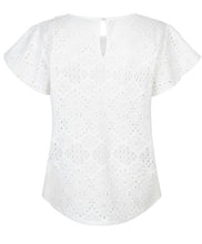 Load image into Gallery viewer, Off white Ajour ruffle Top
