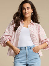 Load image into Gallery viewer, Victoria Poplin Stripe Blouse
