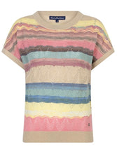 Load image into Gallery viewer, Jerry Multi Stripe Fine Knit Top
