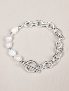 Ora bracelet silver and pearl