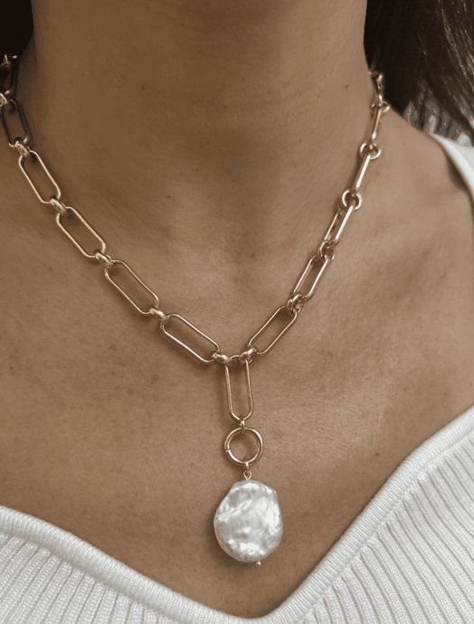 lda Gold Necklace | Olia | Necklace